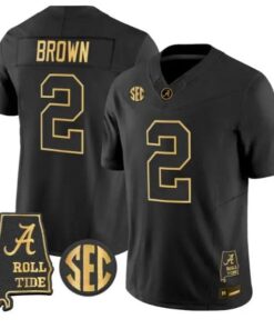 Zabien Brown #2 Alabama Crimson Tide Jersey 2026 Alabama Stitched by My Store NCAA Football Jerseys