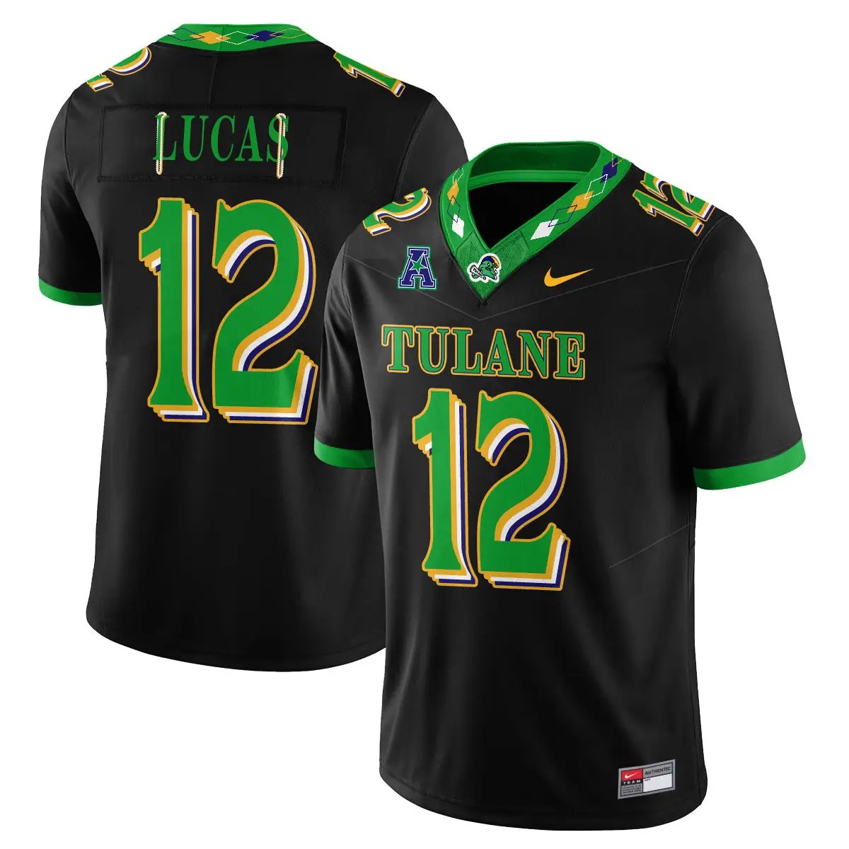 Tulane Green Wave 2026 City Football Vapor Jersey - Stitched 19 Tulane Green Wave 2026 City Football Vapor Jersey - Stitched by Tulane Green Wave
