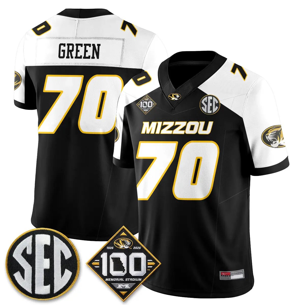 Missouri Tigers 100th Anniversary of Memorial Stadium Edition - Stitched 55 MIZZ 100th Anniversary of Memorial Stadium Edition - Stitched (2) by Missouri Tigers