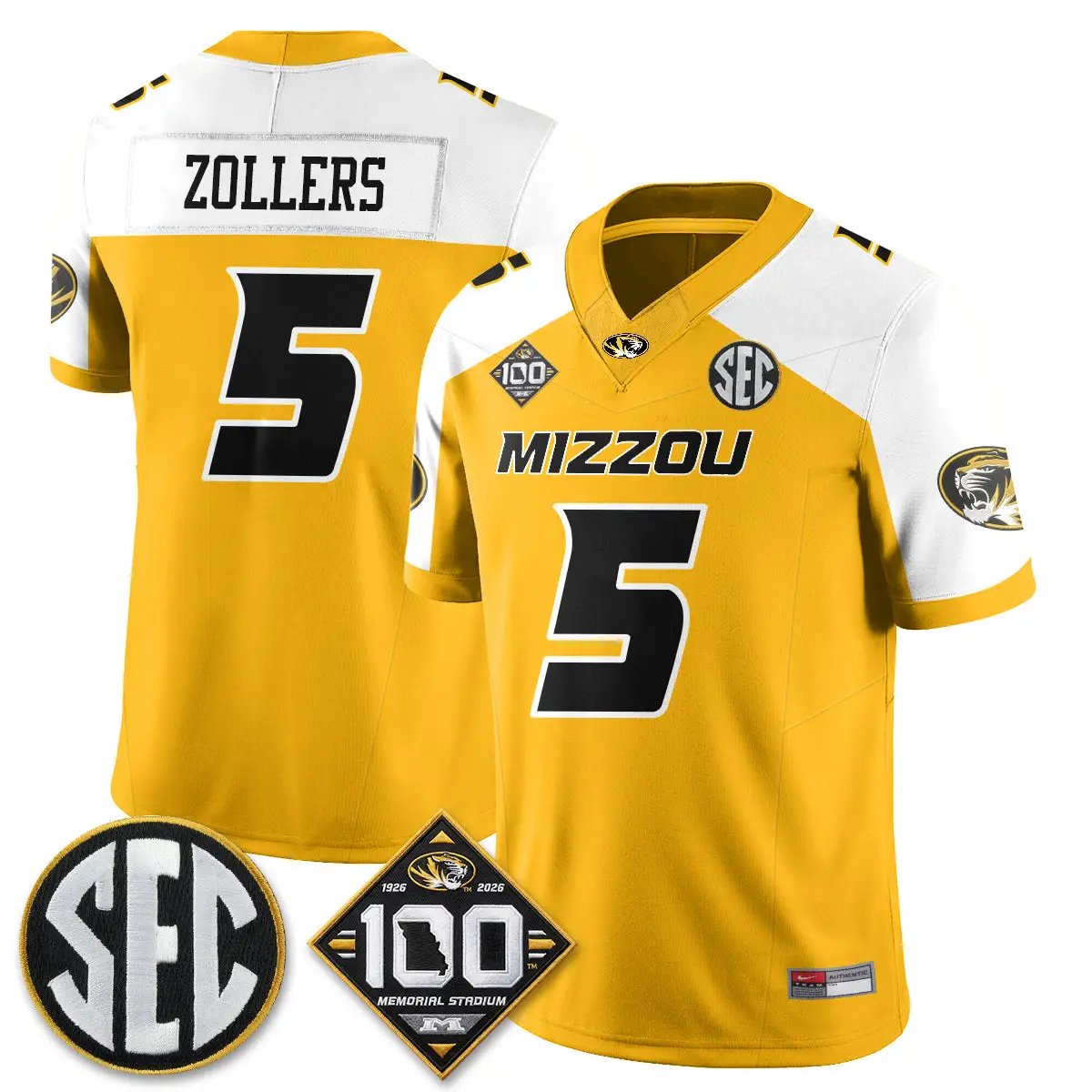 Missouri Tigers 100th Anniversary of Memorial Stadium Edition - Stitched 29 MIZZ 100th Anniversary of Memorial Stadium Edition - Stitched (2) by Missouri Tigers