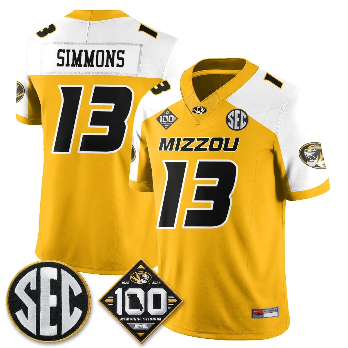 Missouri Tigers 100th Anniversary of Memorial Stadium Edition - Stitched 25 MIZZ 100th Anniversary of Memorial Stadium Edition - Stitched (2) by Missouri Tigers