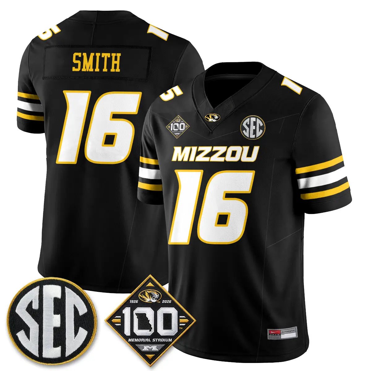 Missouri Tigers 100th Anniversary of Memorial Stadium Edition - Stitched 3 MIZZ 100th Anniversary of Memorial Stadium Edition - Stitched (2) by Missouri Tigers