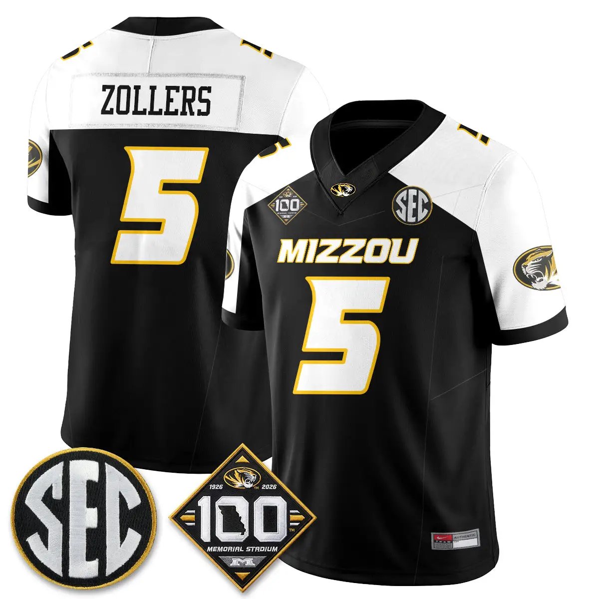 Missouri Tigers 100th Anniversary of Memorial Stadium Edition - Stitched 53 MIZZ 100th Anniversary of Memorial Stadium Edition - Stitched (2) by Missouri Tigers
