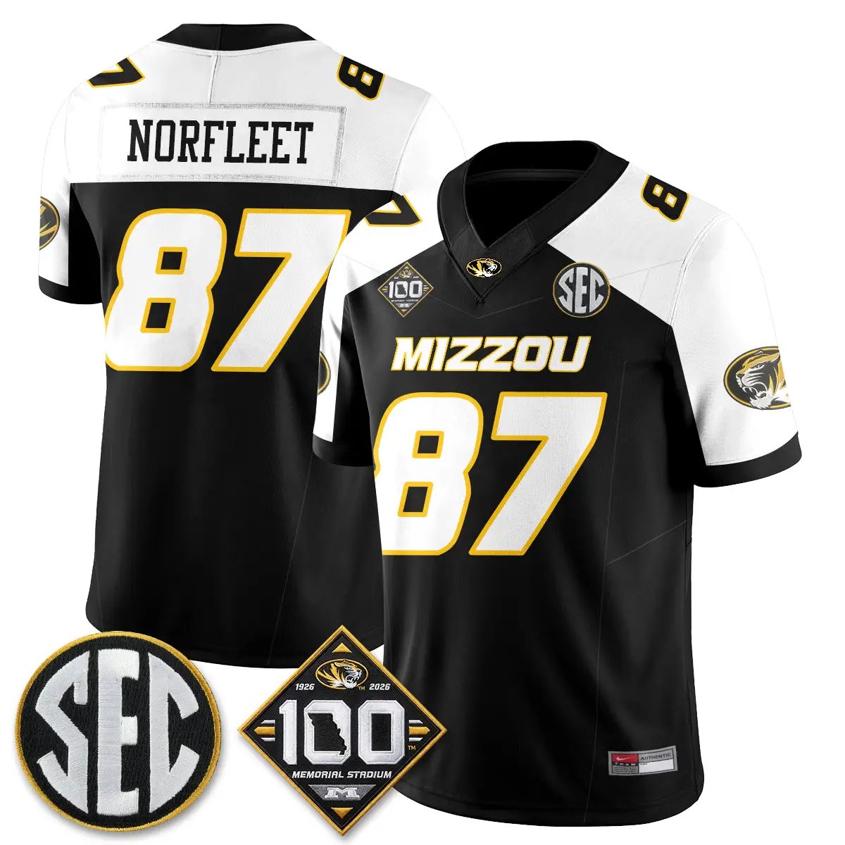 Missouri Tigers 100th Anniversary of Memorial Stadium Edition - Stitched 54 MIZZ 100th Anniversary of Memorial Stadium Edition - Stitched (2) by Missouri Tigers