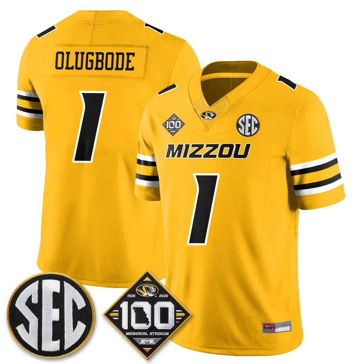 Missouri Tigers 100th Anniversary of Memorial Stadium Edition - Stitched 20 MIZZ 100th Anniversary of Memorial Stadium Edition - Stitched (2) by Missouri Tigers