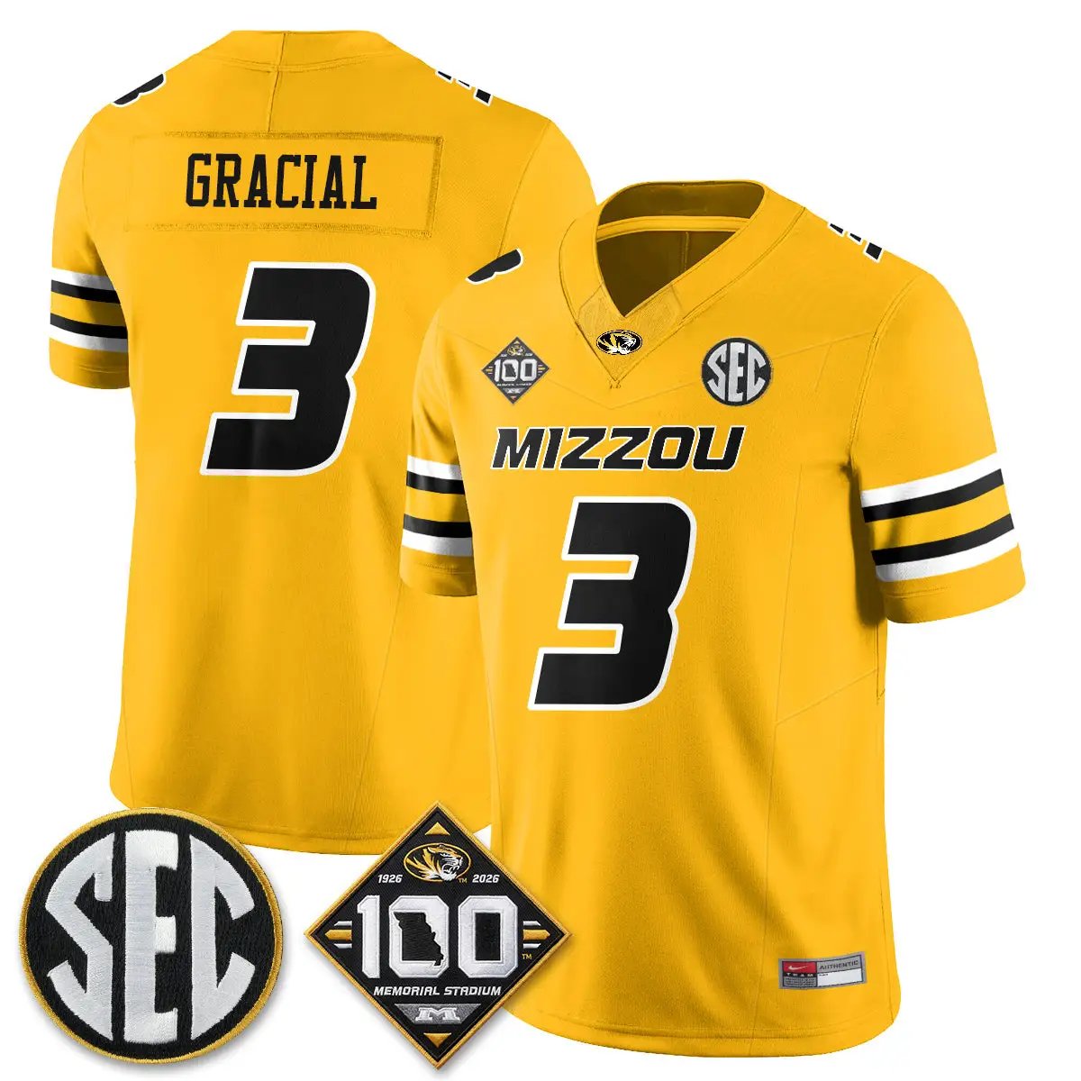 Missouri Tigers 100th Anniversary of Memorial Stadium Edition - Stitched 22 MIZZ 100th Anniversary of Memorial Stadium Edition - Stitched (2) by Missouri Tigers