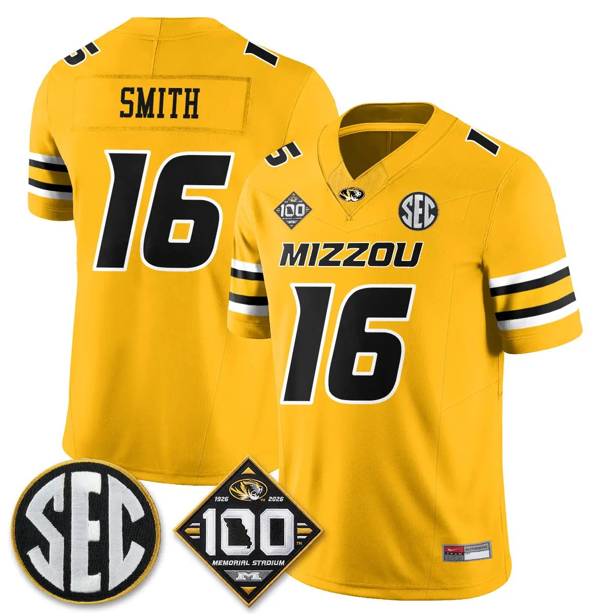 Missouri Tigers 100th Anniversary of Memorial Stadium Edition - Stitched 14 MIZZ 100th Anniversary of Memorial Stadium Edition - Stitched (2) by Missouri Tigers