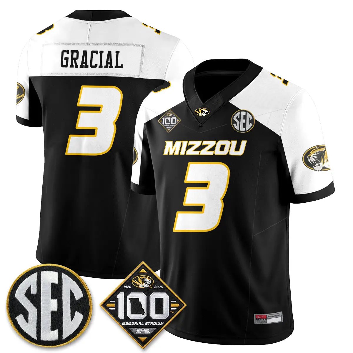 Missouri Tigers 100th Anniversary of Memorial Stadium Edition - Stitched 58 MIZZ 100th Anniversary of Memorial Stadium Edition - Stitched (2) by Missouri Tigers