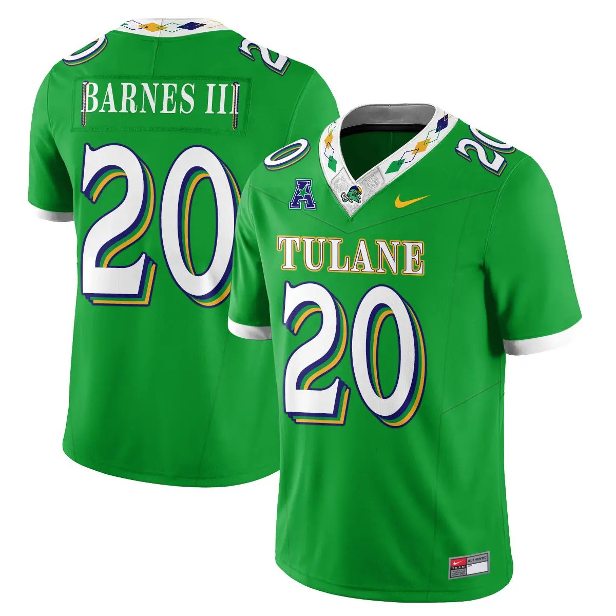 Tulane Green Wave 2026 City Football Vapor Jersey - Stitched 9 Tulane Green Wave 2026 City Football Vapor Jersey - Stitched by Tulane Green Wave