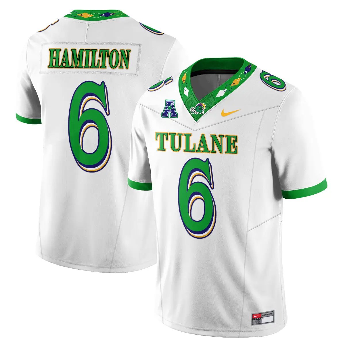 Tulane Green Wave 2026 Mardi Gras-Inspired City Edition - Stitched 26 TUL 2026 Mardi Gras-Inspired City Edition - Stitched (2) by Tulane Green Wave