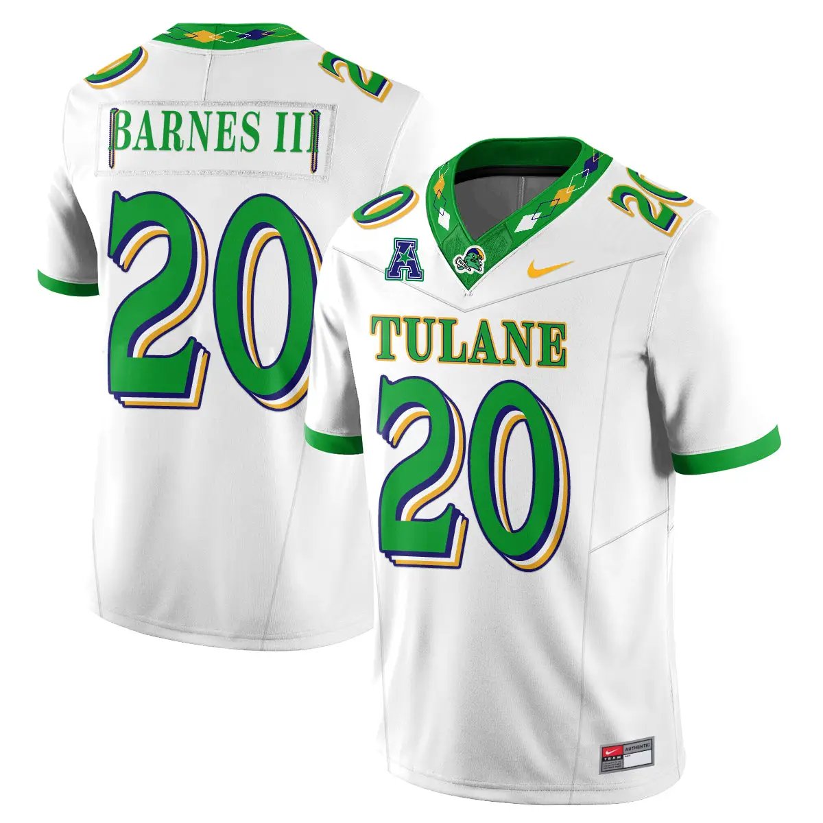 Tulane Green Wave 2026 City Football Vapor Jersey - Stitched 28 Tulane Green Wave 2026 City Football Vapor Jersey - Stitched by Tulane Green Wave