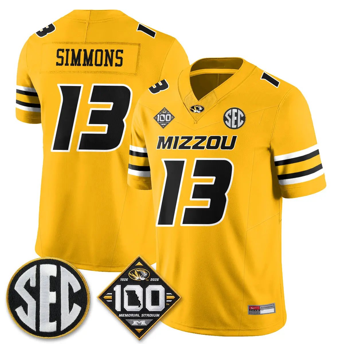 Missouri Tigers 100th Anniversary of Memorial Stadium Edition - Stitched 13 MIZZ 100th Anniversary of Memorial Stadium Edition - Stitched (2) by Missouri Tigers