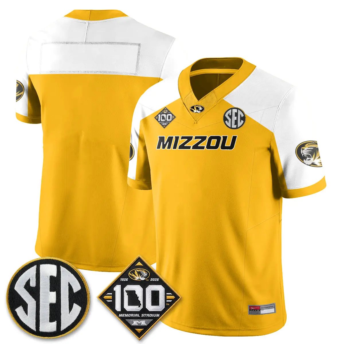 Missouri Tigers 100th Anniversary of Memorial Stadium Edition - Stitched 36 MIZZ 100th Anniversary of Memorial Stadium Edition - Stitched (2) by Missouri Tigers