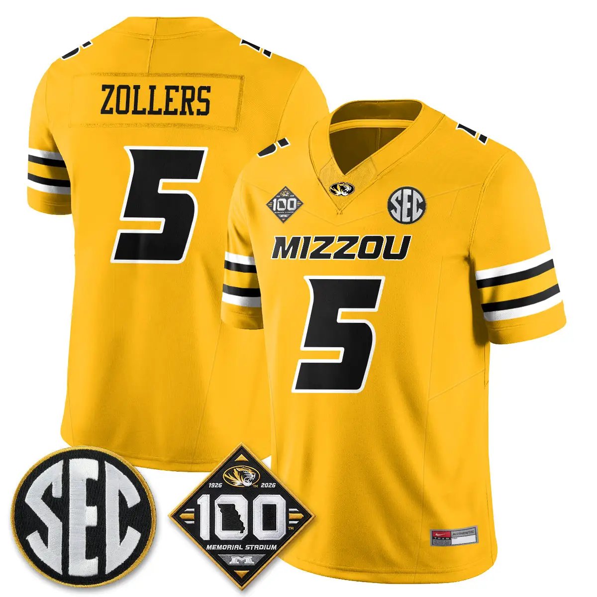 Missouri Tigers 100th Anniversary of Memorial Stadium Edition - Stitched 17 MIZZ 100th Anniversary of Memorial Stadium Edition - Stitched (2) by Missouri Tigers