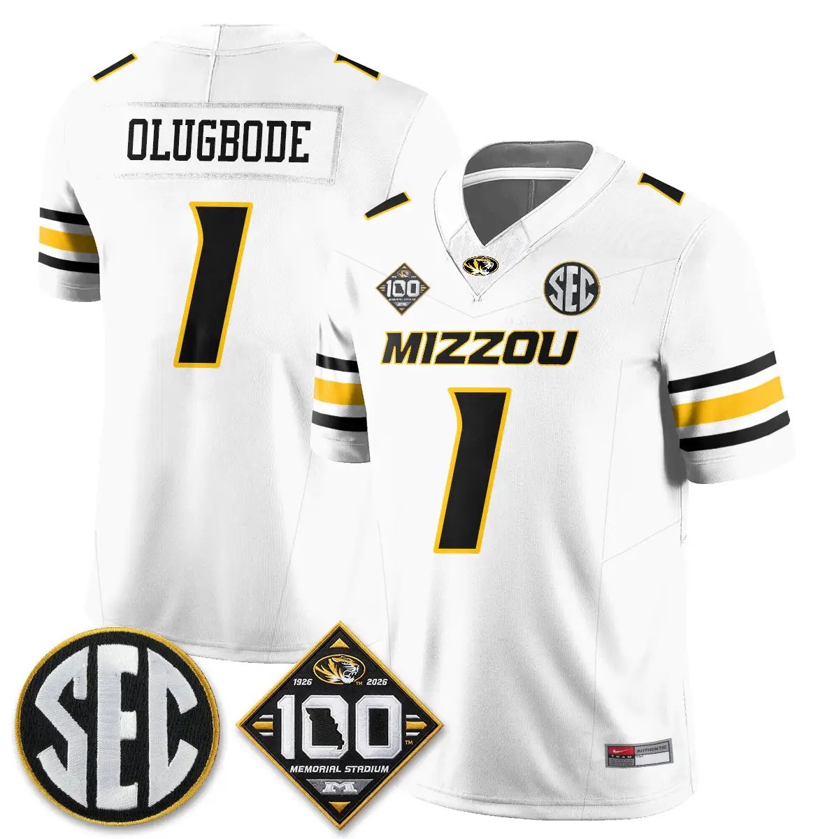 Missouri Tigers 100th Anniversary of Memorial Stadium Edition - Stitched 44 MIZZ 100th Anniversary of Memorial Stadium Edition - Stitched (2) by Missouri Tigers