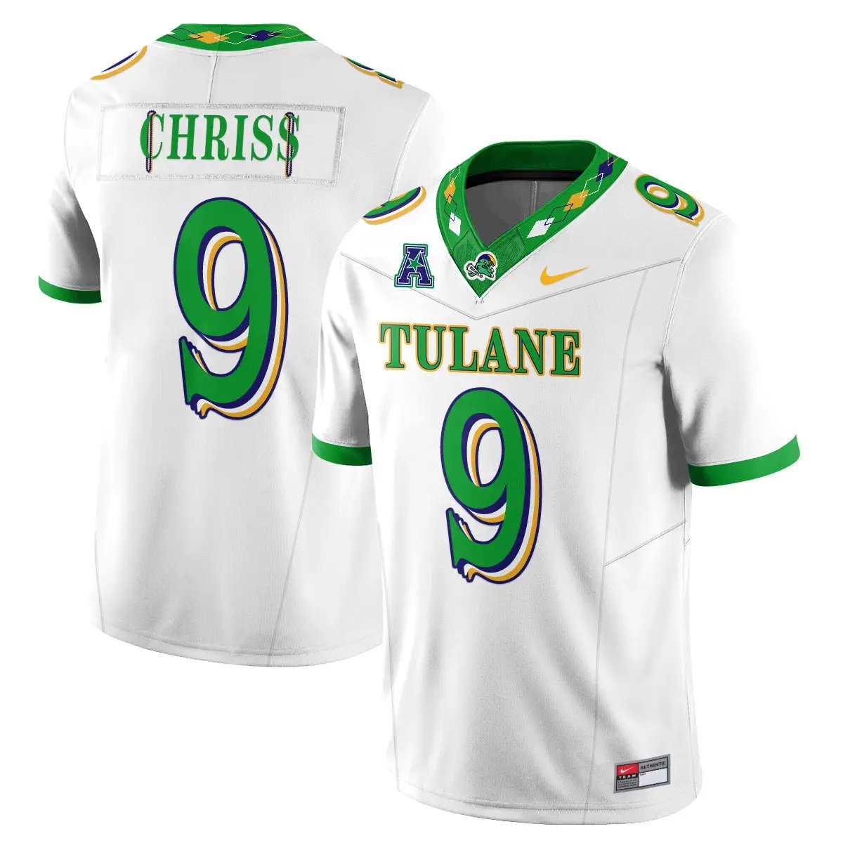 Tulane Green Wave 2026 City Football Vapor Jersey - Stitched 22 Tulane Green Wave 2026 City Football Vapor Jersey - Stitched by Tulane Green Wave