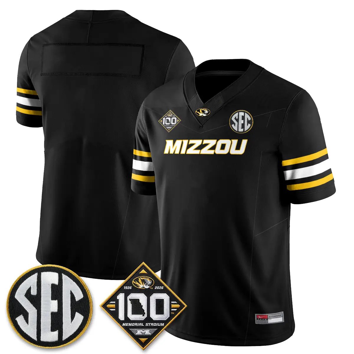Missouri Tigers 100th Anniversary of Memorial Stadium Edition - Stitched 12 MIZZ 100th Anniversary of Memorial Stadium Edition - Stitched (2) by Missouri Tigers