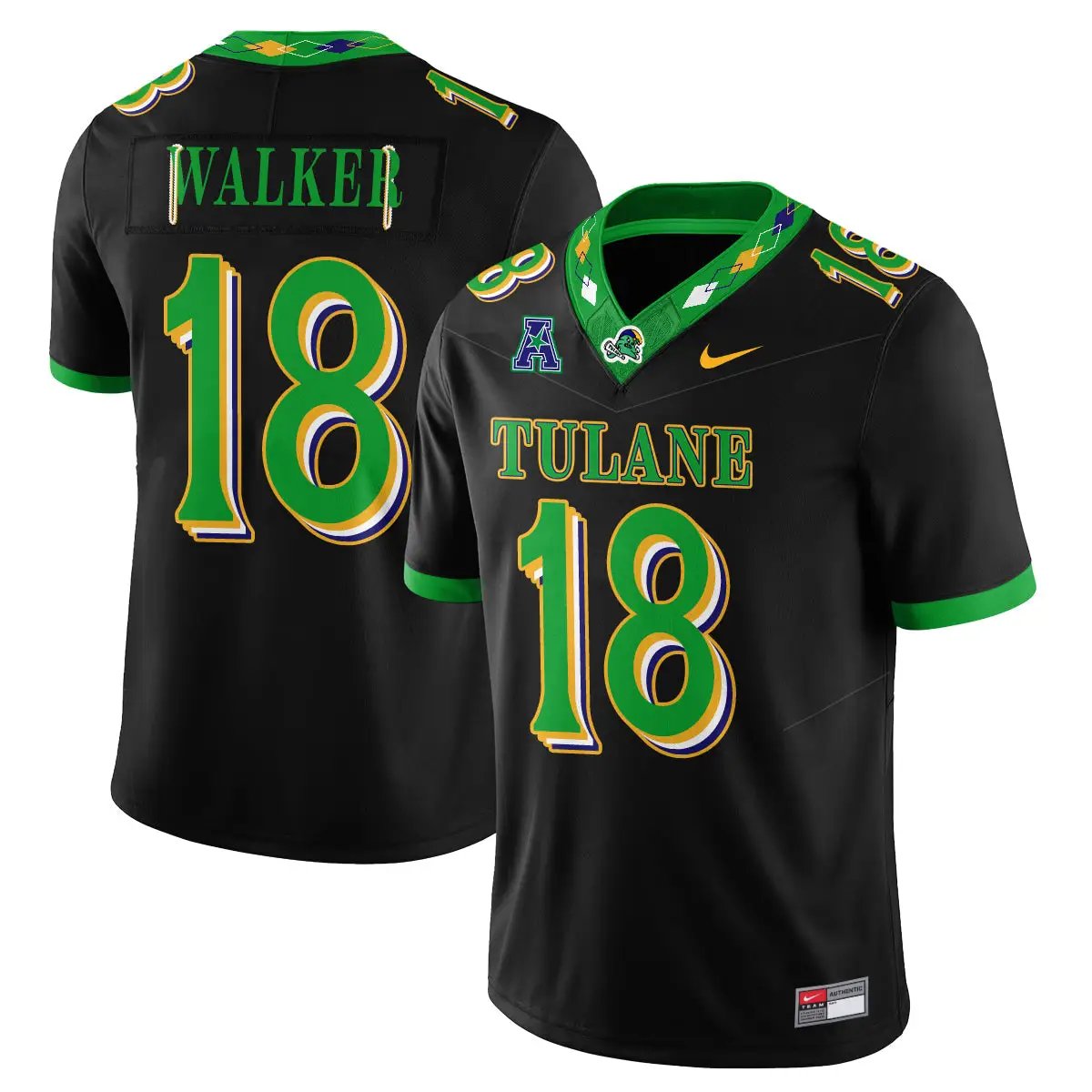 Tulane Green Wave 2026 City Football Vapor Jersey - Stitched 21 Tulane Green Wave 2026 City Football Vapor Jersey - Stitched by Tulane Green Wave
