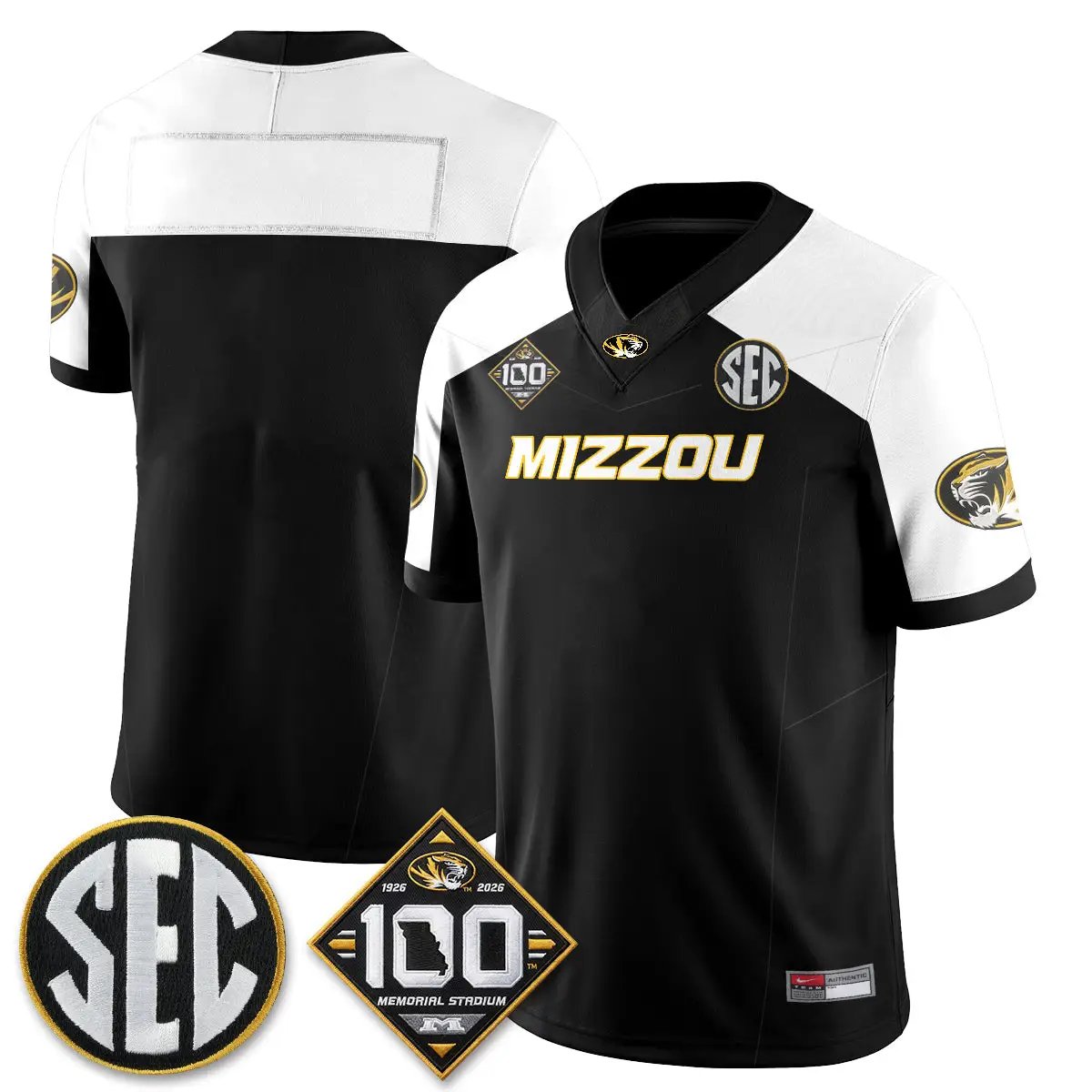 Missouri Tigers 100th Anniversary of Memorial Stadium Edition - Stitched 60 MIZZ 100th Anniversary of Memorial Stadium Edition - Stitched (2) by Missouri Tigers