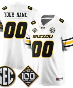 Missouri Tigers 100th Anniversary of Memorial Stadium Vapor Custom Jersey - Stitched 8 MIZZ 100th Anniversary of Memorial Stadium Vapor Custom Jersey - Stitched by Missouri Tigers