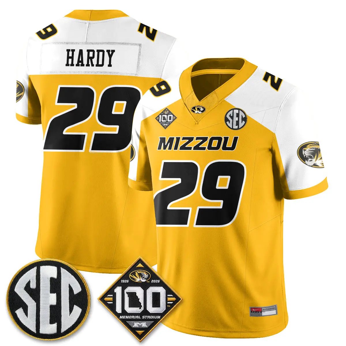 Missouri Tigers 100th Anniversary of Memorial Stadium Edition - Stitched 28 MIZZ 100th Anniversary of Memorial Stadium Edition - Stitched (2) by Missouri Tigers