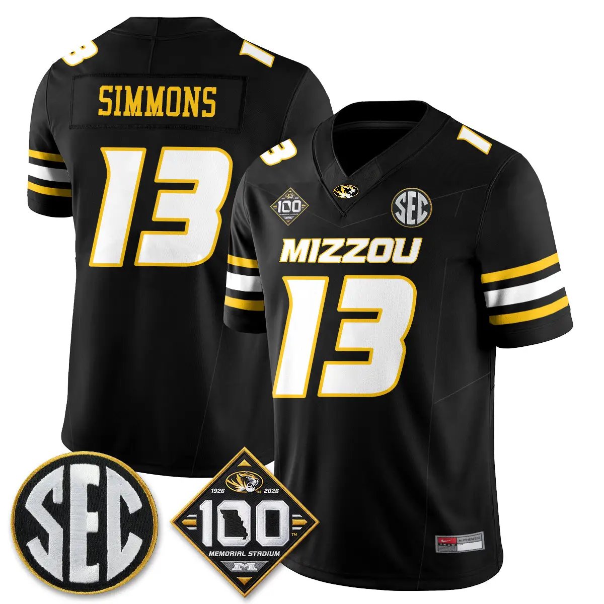 Missouri Tigers 100th Anniversary of Memorial Stadium Edition - Stitched 2 MIZZ 100th Anniversary of Memorial Stadium Edition - Stitched (2) by Missouri Tigers