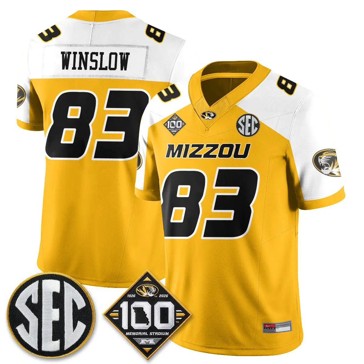 Missouri Tigers 100th Anniversary of Memorial Stadium Edition - Stitched 27 MIZZ 100th Anniversary of Memorial Stadium Edition - Stitched (2) by Missouri Tigers
