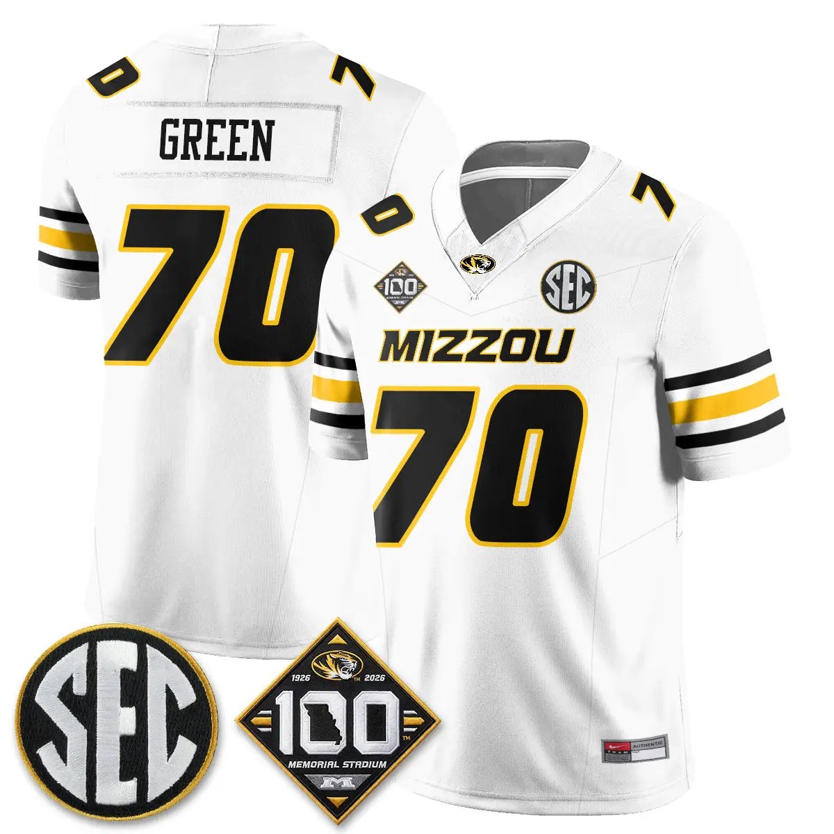 Missouri Tigers 100th Anniversary of Memorial Stadium Edition - Stitched 43 MIZZ 100th Anniversary of Memorial Stadium Edition - Stitched (2) by Missouri Tigers