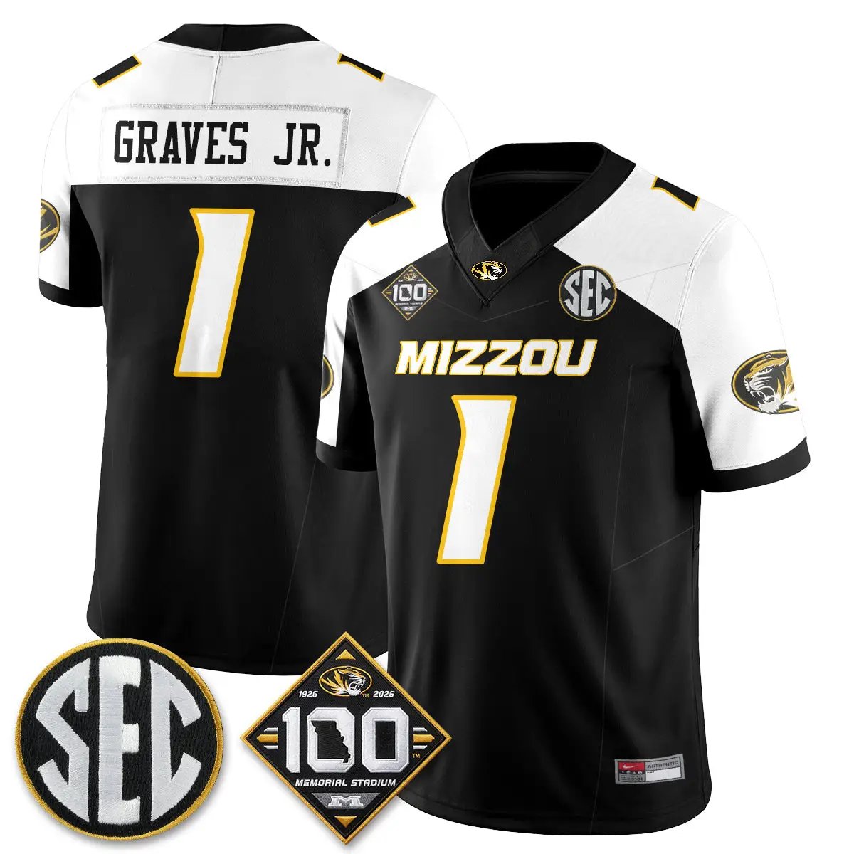 Missouri Tigers 100th Anniversary of Memorial Stadium Edition - Stitched 59 MIZZ 100th Anniversary of Memorial Stadium Edition - Stitched (2) by Missouri Tigers