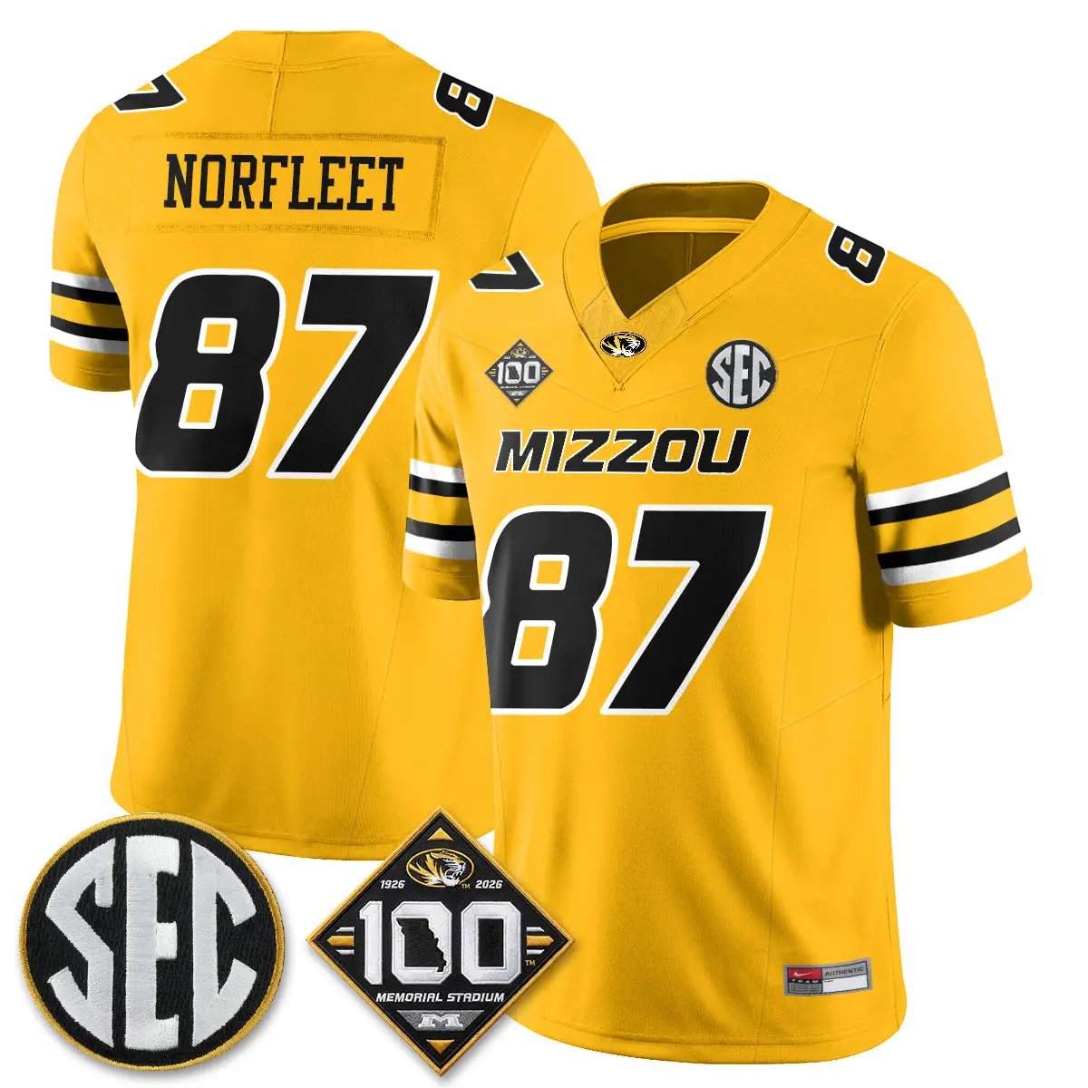 Missouri Tigers 100th Anniversary of Memorial Stadium Edition - Stitched 18 MIZZ 100th Anniversary of Memorial Stadium Edition - Stitched (2) by Missouri Tigers