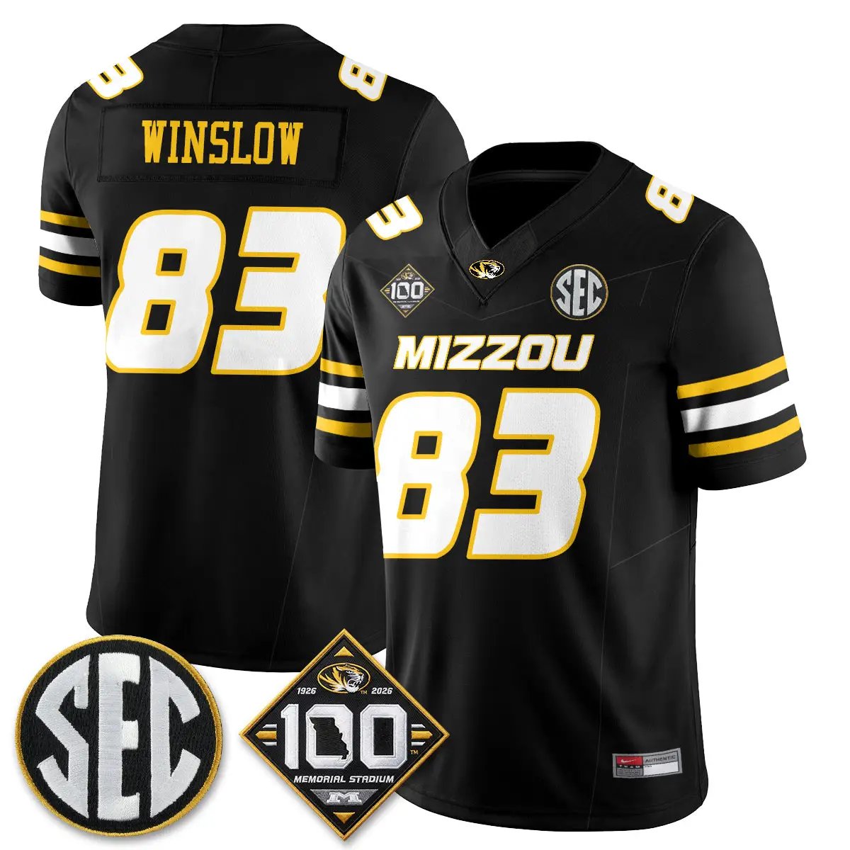 Missouri Tigers 100th Anniversary of Memorial Stadium Edition - Stitched 4 MIZZ 100th Anniversary of Memorial Stadium Edition - Stitched (2) by Missouri Tigers