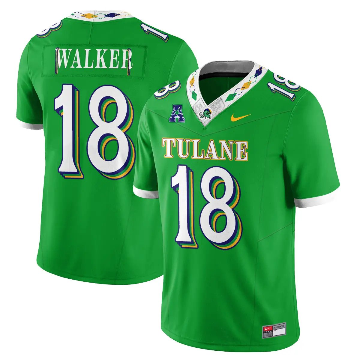 Tulane Green Wave 2026 City Football Vapor Jersey - Stitched 2 Tulane Green Wave 2026 City Football Vapor Jersey - Stitched by Tulane Green Wave