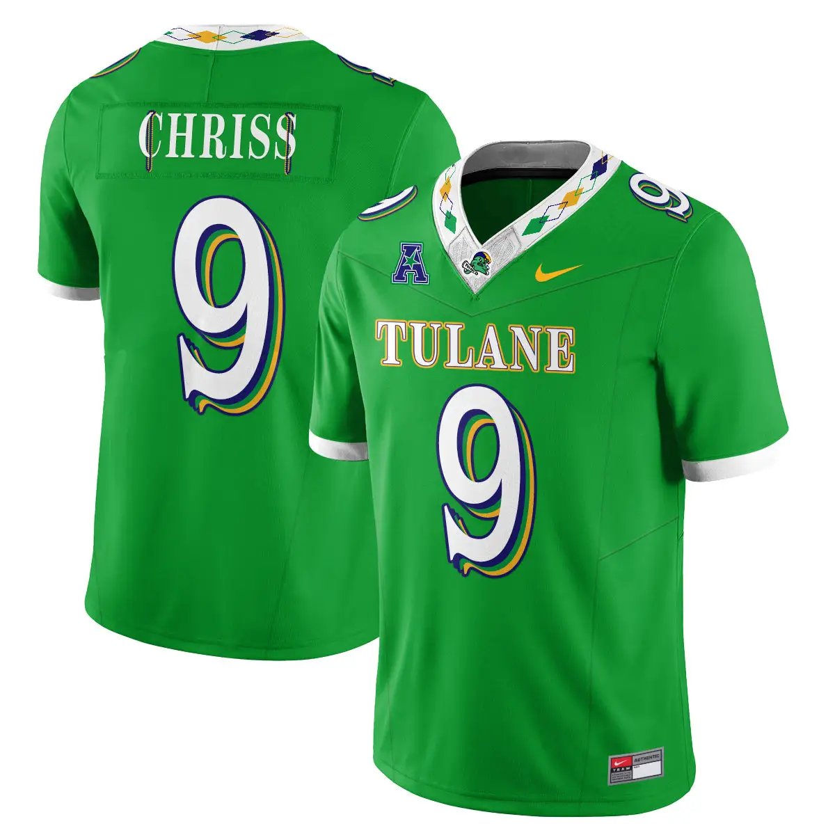 Tulane Green Wave 2026 City Football Vapor Jersey - Stitched 3 Tulane Green Wave 2026 City Football Vapor Jersey - Stitched by Tulane Green Wave