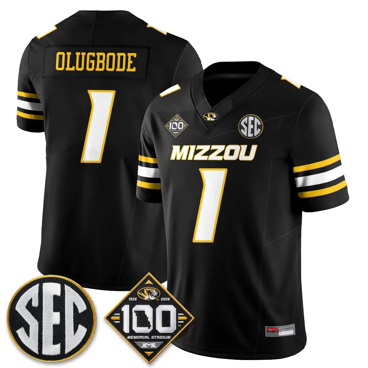 Missouri Tigers 100th Anniversary of Memorial Stadium Edition - Stitched 8 MIZZ 100th Anniversary of Memorial Stadium Edition - Stitched (2) by Missouri Tigers