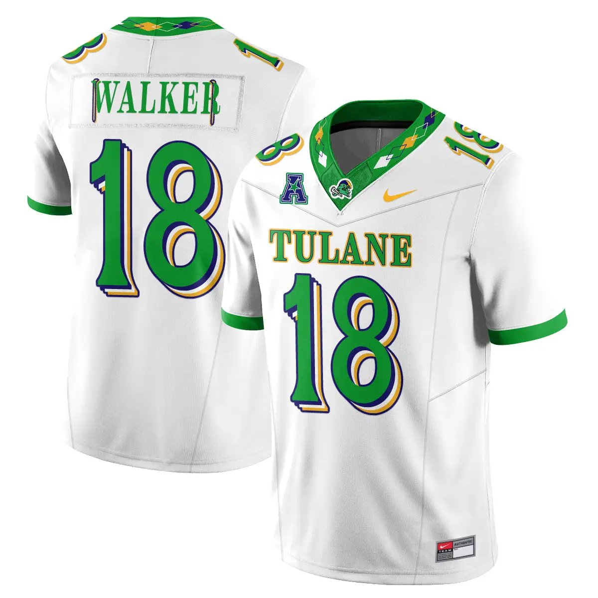 Tulane Green Wave 2026 City Football Vapor Jersey - Stitched 31 Tulane Green Wave 2026 City Football Vapor Jersey - Stitched by Tulane Green Wave