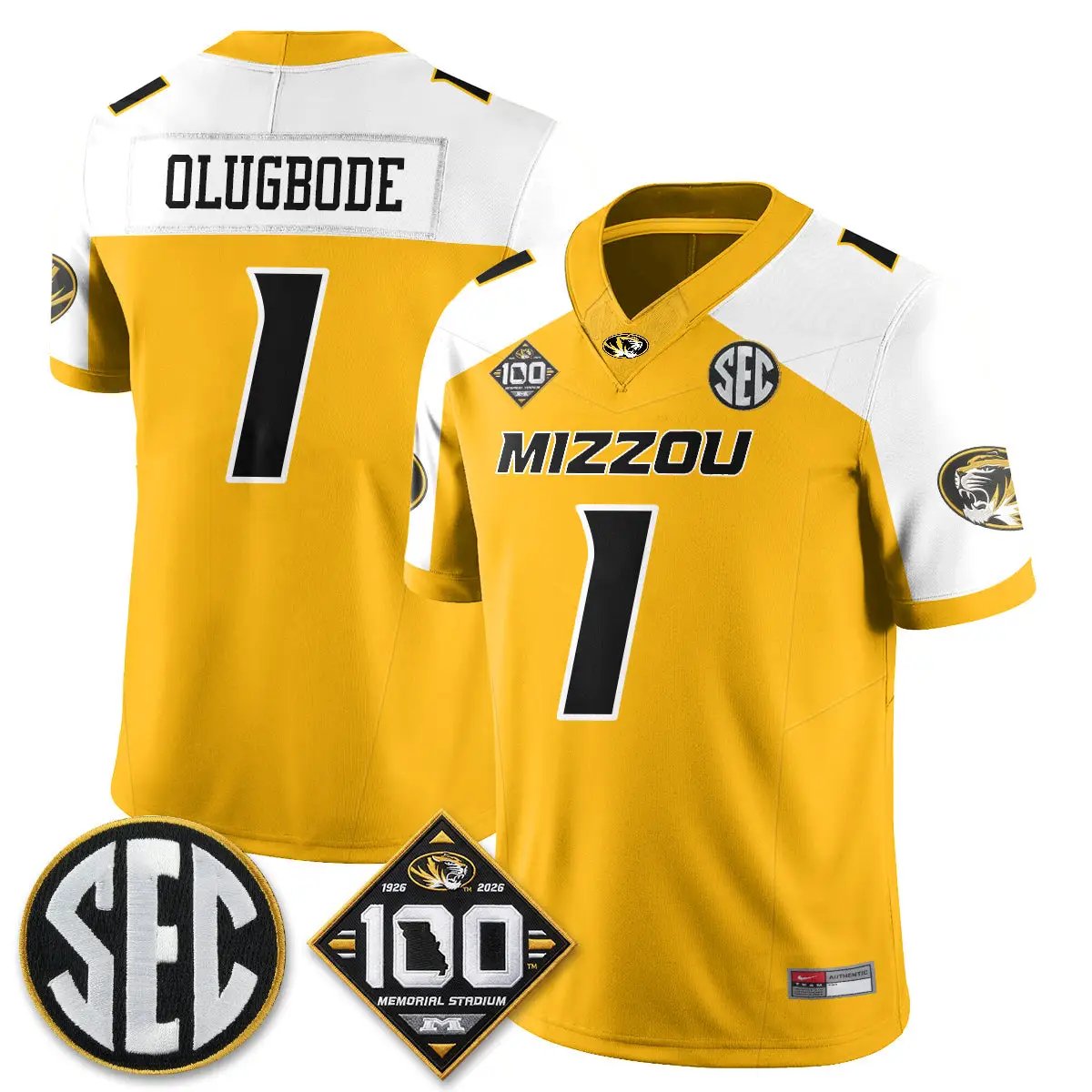 Missouri Tigers 100th Anniversary of Memorial Stadium Edition - Stitched 32 MIZZ 100th Anniversary of Memorial Stadium Edition - Stitched (2) by Missouri Tigers