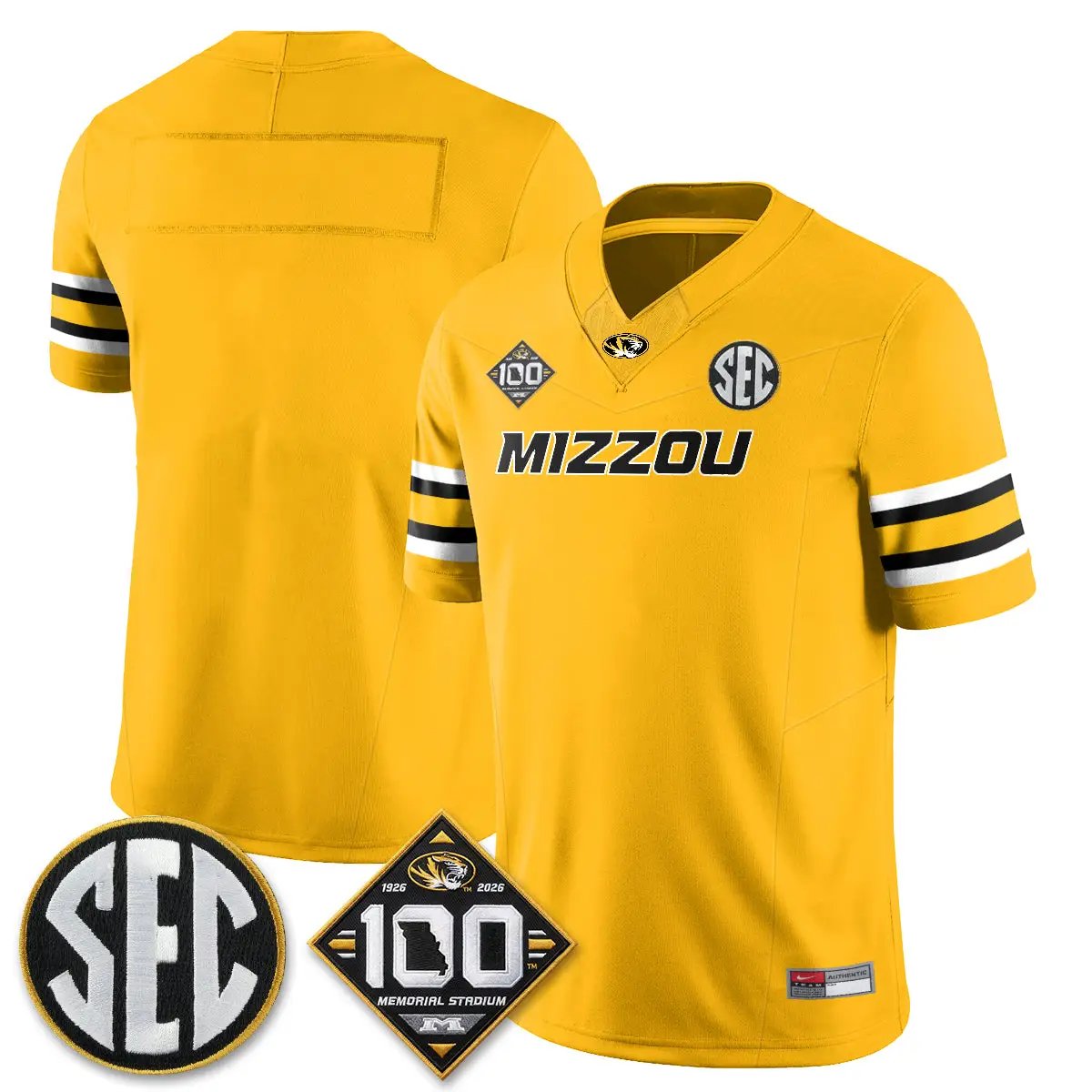 Missouri Tigers 100th Anniversary of Memorial Stadium Edition - Stitched 24 MIZZ 100th Anniversary of Memorial Stadium Edition - Stitched (2) by Missouri Tigers