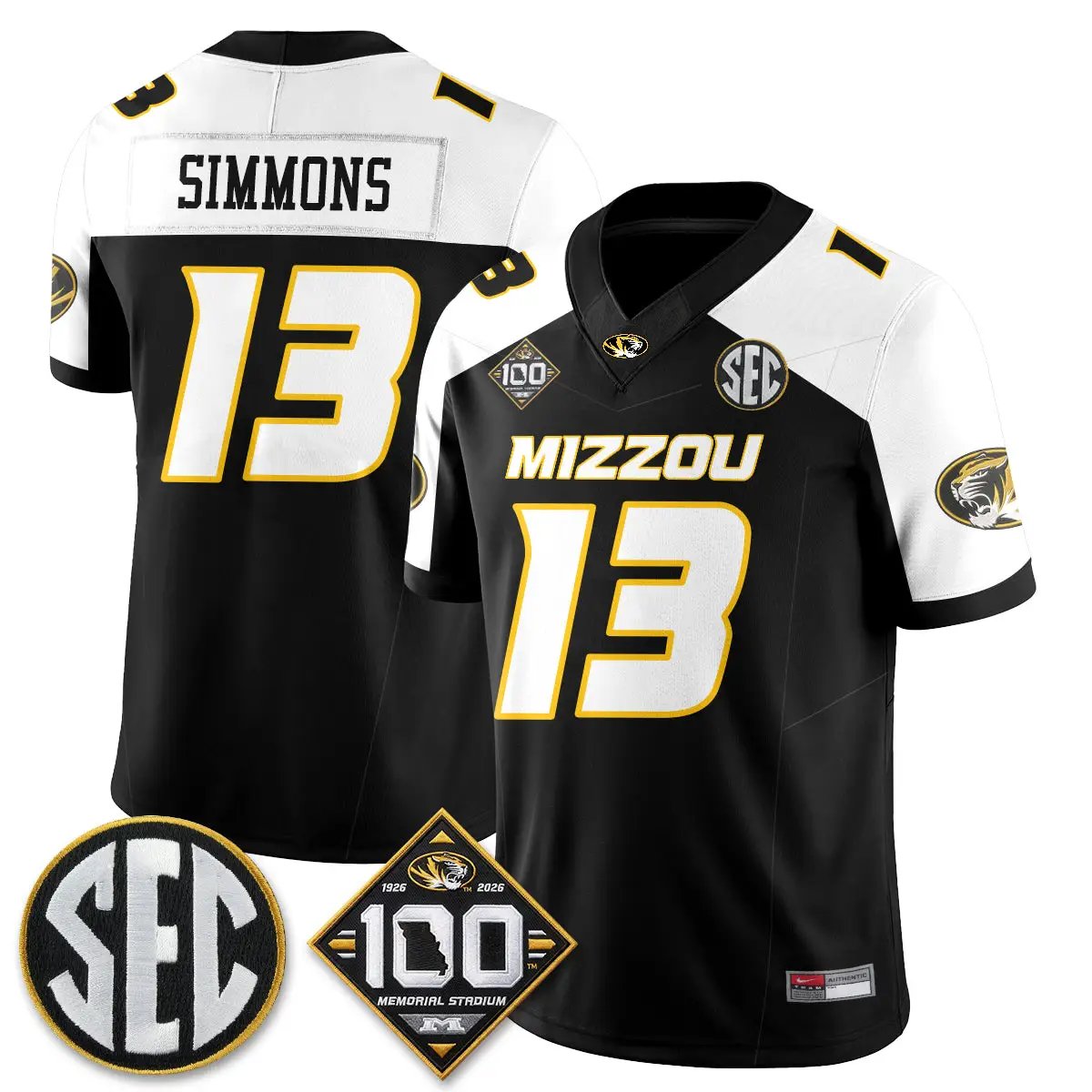 Missouri Tigers 100th Anniversary of Memorial Stadium Edition - Stitched 49 MIZZ 100th Anniversary of Memorial Stadium Edition - Stitched (2) by Missouri Tigers