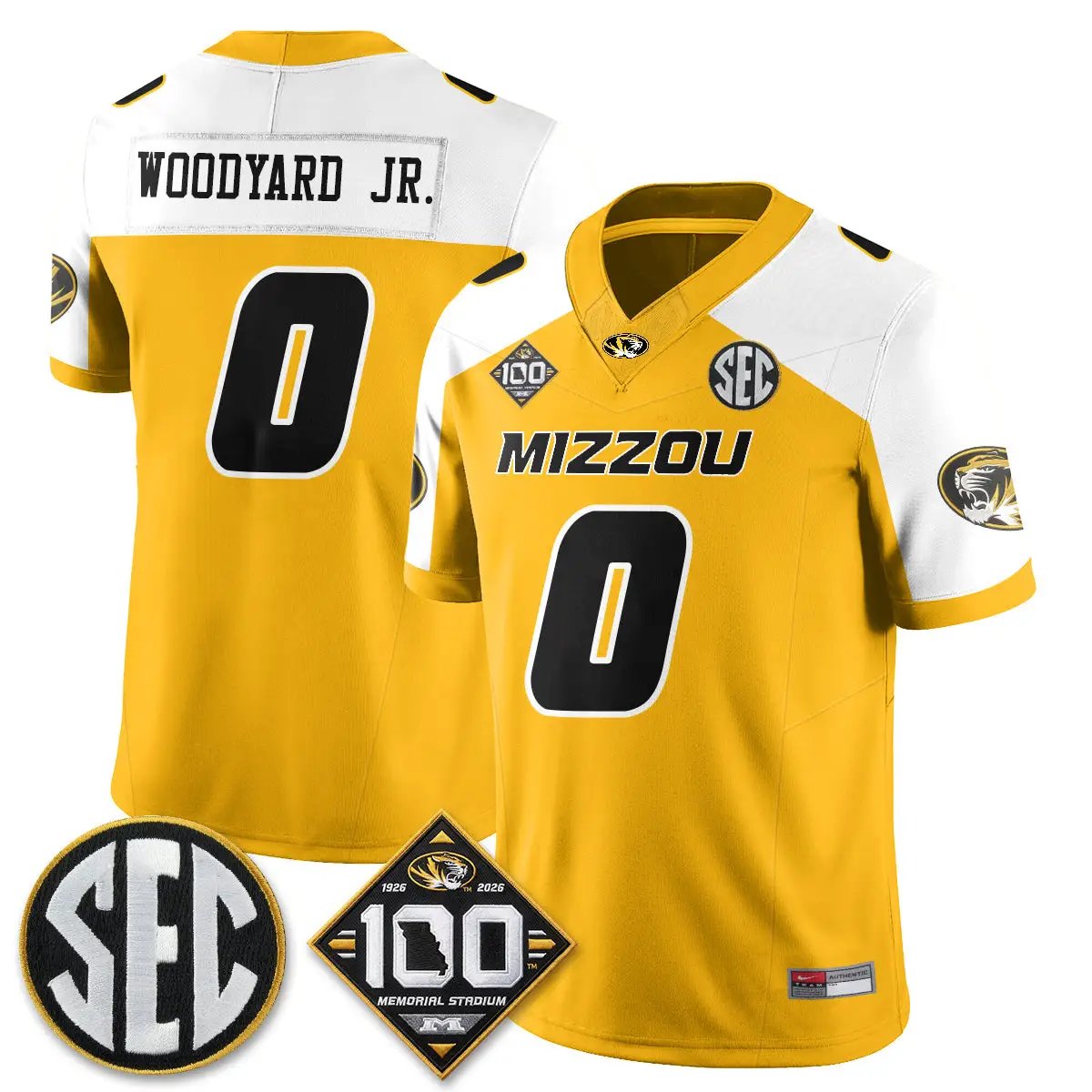 Missouri Tigers 100th Anniversary of Memorial Stadium Edition - Stitched 33 MIZZ 100th Anniversary of Memorial Stadium Edition - Stitched (2) by Missouri Tigers