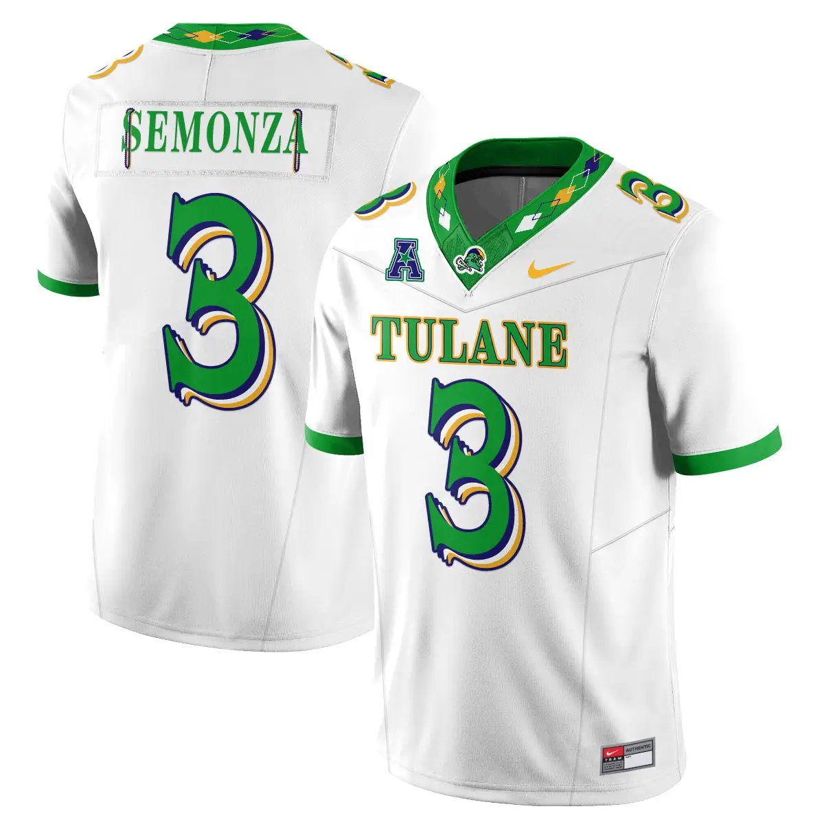 Tulane Green Wave 2026 City Football Vapor Jersey - Stitched 27 Tulane Green Wave 2026 City Football Vapor Jersey - Stitched by Tulane Green Wave