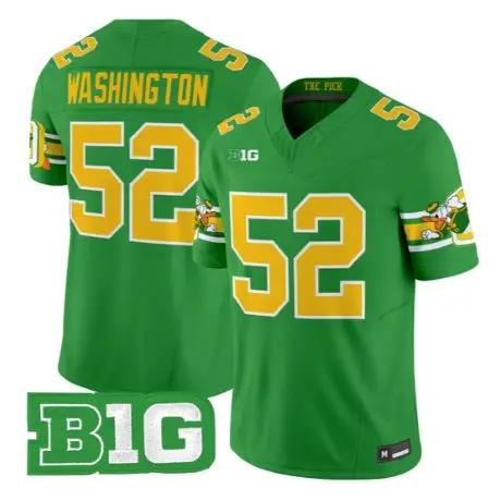 A Mauri Washington Jersey #52 Oregon Ducks Mighty Oregon Stitched Green 1 A Mauri Washington Jersey #52 Oregon Ducks Mighty Oregon Stitched Green by My Store NCAA Football Jerseys