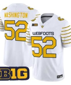 A Mauri Washington Jersey #52 Oregon Ducks 1916 Throwback Stitched by My Store NCAA Football Jerseys