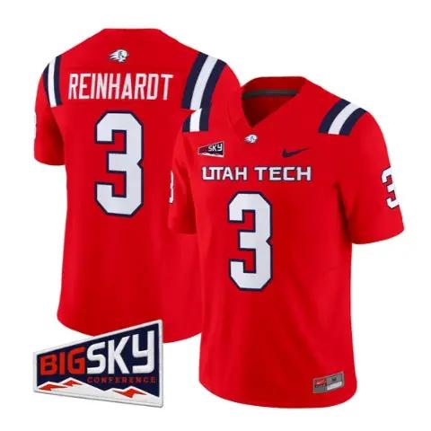 Abraham Reinhardt Jersey #3 Utah Tech Trailblazers 2026 Stitched 1 Abraham Reinhardt Jersey #3 Utah Tech Trailblazers 2026 Stitched by My Store NCAA Football Jerseys