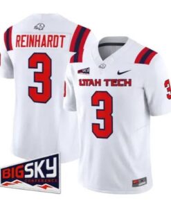 Abraham Reinhardt Jersey #3 Utah Tech Trailblazers 2026 Stitched by My Store NCAA Football Jerseys