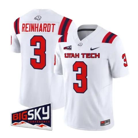 Abraham Reinhardt Jersey #3 Utah Tech Trailblazers 2026 Stitched 2 Abraham Reinhardt Jersey #3 Utah Tech Trailblazers 2026 Stitched by My Store NCAA Football Jerseys