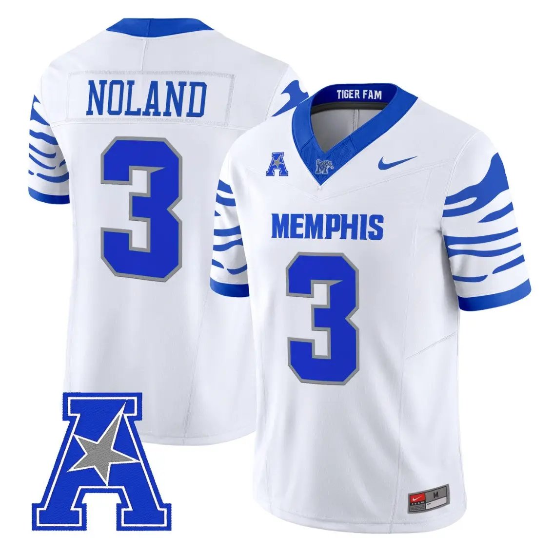 Air Noland Jersey #3 Memphis Tigers 2026 Vapor Limited All Stitched by My Store NCAA Football Jerseys