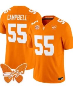 Amare Campbell Jersey #55 Tennessee Volunteers 2026 Stitched by My Store NCAA Football Jerseys