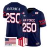 America Jersey #250 Air Force Falcons 2026 Freedom 250 Vapor Stitched by My Store NCAA Football Jerseys