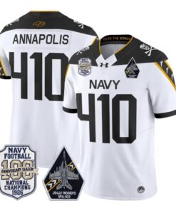 Annapolis Jersey #410 Navy Midshipmen 100th Anniversary Patch Stitched 10 Annapolis Jersey #410 Navy Midshipmen 100th Anniversary Patch Stitched by My Store NCAA Football Jerseys