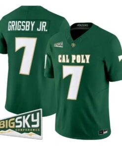 Anthony Grigsby Jr Jersey #7 Cal Poly Mustangs 2026 All Stitched by My Store NCAA Football Jerseys
